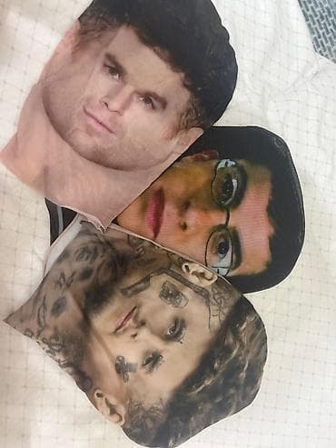 Маски-балаклавы с полноцветной печатью лица. - Тонкий эластичный