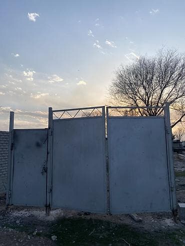 уплотнители дверей: Металлические распашные ворота из листовой стали - Конструкция — 1