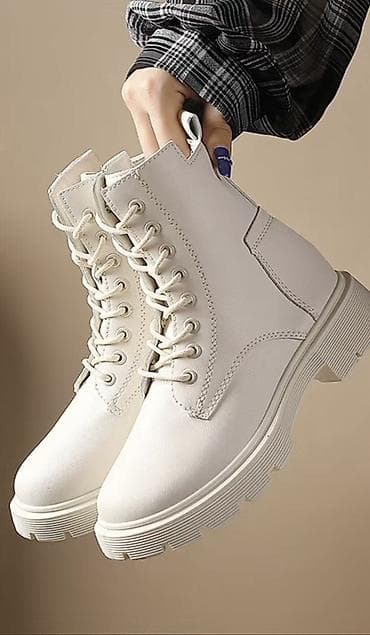 Ботинки, 36, Fashion, Новый, цвет - Белый, Самовывоз