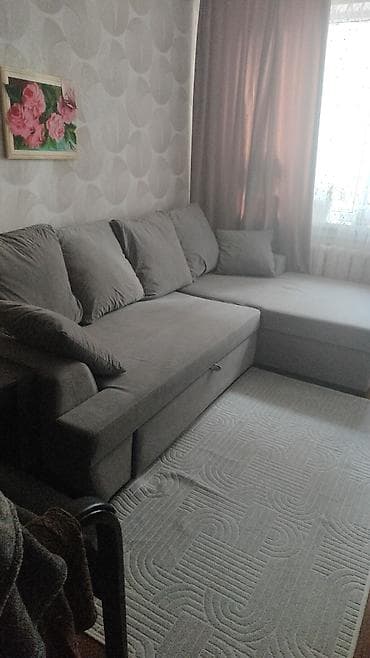 Терезелер жана комплектөөчүлөр: Угловой диван-кровать с оттоманкой - Цвет: серый, нейтральный и легко — 3