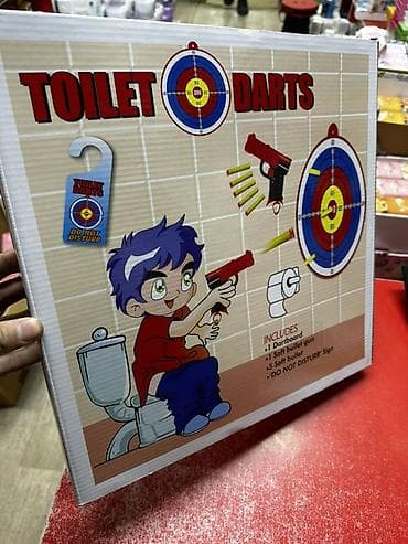 терек кескич: Игровой набор «Toilet Darts» — мини-аттракцион для меткой стрельбы — 4