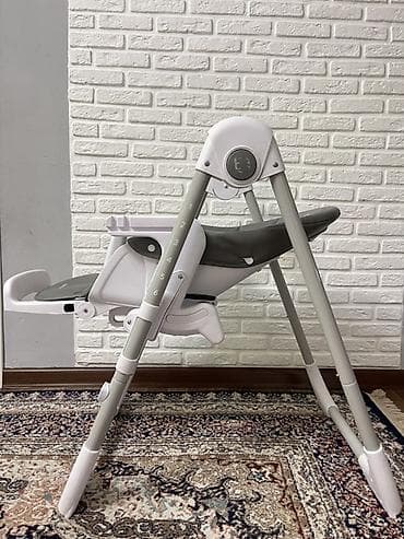 foldable table: Стульчик для кормления, Другой бренд, Пластик, Другой вид, цвет - Серый — 3