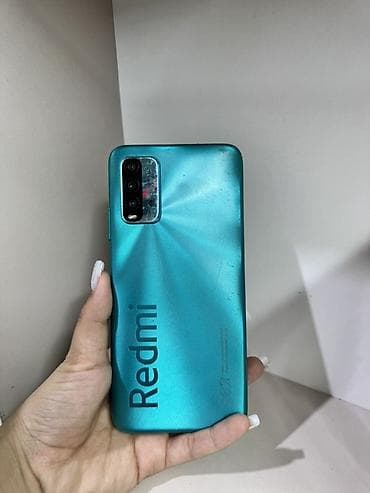 4 pin: Redmi, Redmi 9T, Б/у, 128 ГБ, цвет - Голубой, 2 SIM — 4
