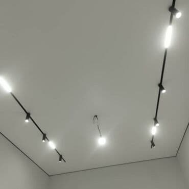 трековые светильник: Натяжной потолок Матовое Бесплатный замер, Монтаж, Демонтаж — 8