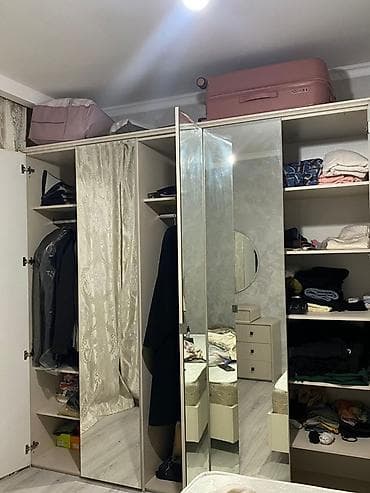 Эмерек гарнитурлары: Уктоочу бөлмө гарнитуру, Жаңы, Эки кишилик керебет, Шкаф, Трюмо, Белоруссия, Өзү алып кетүү — 4