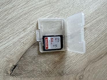 Фото жана видеокамералар: Карта памяти SDHC SanDisk Ultra 64 ГБ в пластиковом футляре. - — 1