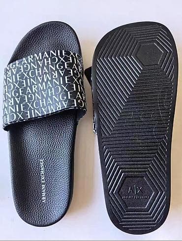 Босоножки, сандалии, шлепанцы: Мужские сандалии, 40, Armani Exchange, Новый, цвет - Черный, Самовывоз — 2