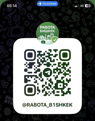 IT, компьютерлер, байланыш: Канал в Telegram: «Работа Бишкек | Проверенные вакансии» Открыли — 1
