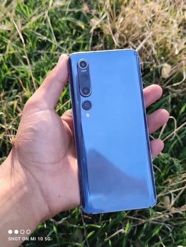 симкарты мегаком: Xiaomi, Mi 10 5G, Колдонулган, 128 ГБ, түсү - Көк, 1 SIM — 1