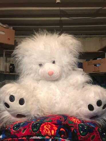 Большой медведь, сидит, см 60 высота 1000 сом торг уместен