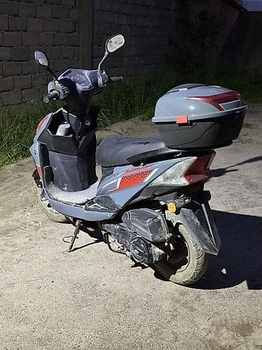 авто наклейка: Скутер 50–150см³ класса “спорт-туринг” (по виду и габаритам), серый с — 2