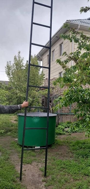 Металлическая лестница Наружные, Форма лестницы: Прямая — 1