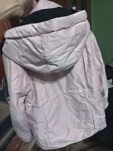 Комплекты одежды: Детская зимняя куртка с капюшоном, розовая - Теплая стёганая модель с — 2