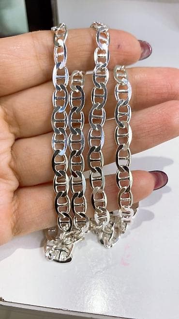 серебро цеп: Цепочка, Якорное, Проба 925, Унисекс — 3