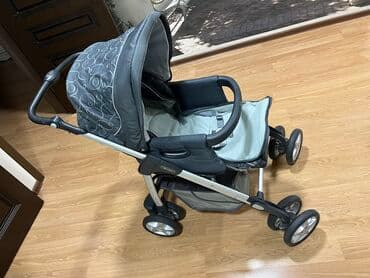 прогулочные коляски с рождения: Коляска, Б/у — 3