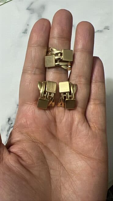 купить свадебное платье недорого: Набор украшений, Проба 585, Новый, Цвет металла: Желтый — 1