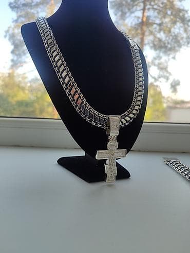 no name: Массивный мужской комплект из серебра 925 пробы — выбор для тех, кто — 1