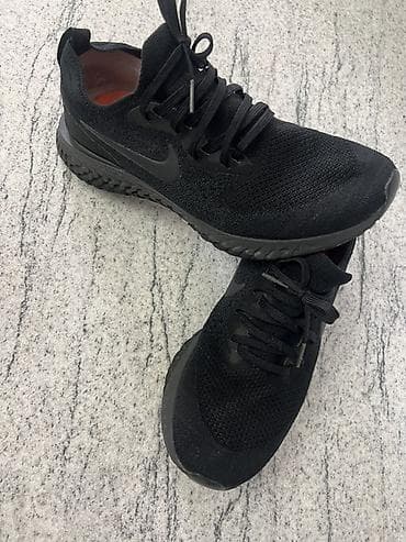 nike react hyperset: Кроссовки Nike Epic React Flyknit, черные - Модель: Nike Epic React — 2
