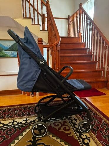 бебизен йойо 2 коляска: Коляска, цвет - Голубой, Б/у — 4