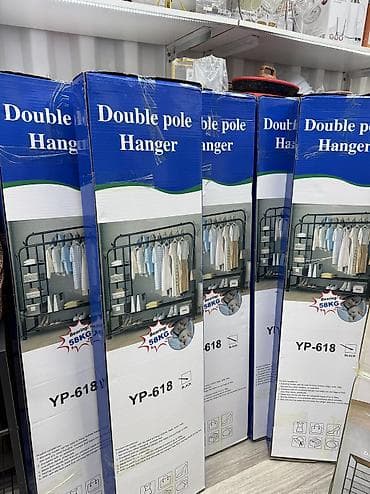 Вешалки: Напольная вешалка-органайзер Функциональная металлическая система — 3