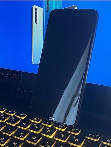 Redmi, Redmi Note 8, Б/у, 64 ГБ, цвет - Голубой, 2 SIM