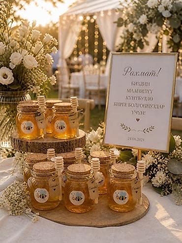 Мёд: 🍯 Оригинальный и вкусный подарок для ваших мероприятий ❤️ Натуральный — 4