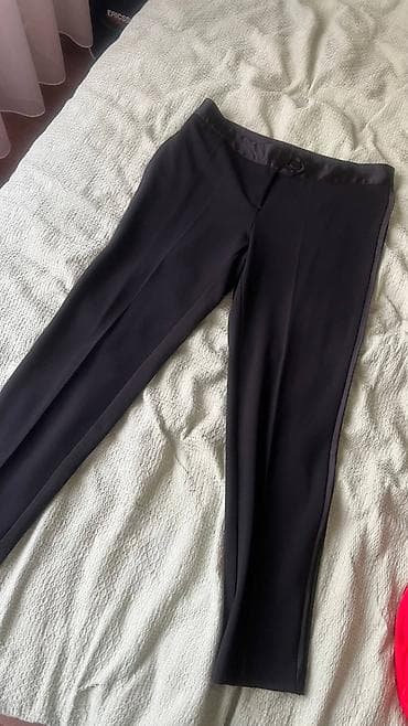 костюм женские: Женский брючный костюм-смокинг черный Imperial, состояние отличное — 1