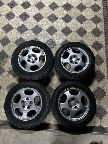 зимние шины бишкек цены: Колеса в сборе R 16, Зима, Б/у, Комплект, Легковые, отверстий - 5 — 3