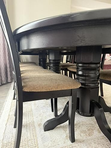 office table: Стол и стул для зала, Б/у, цвет - Черный — 3