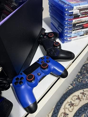 Ps4 в отличном состоянии на 2ТБ памяти. С подставкой, микрофононами и