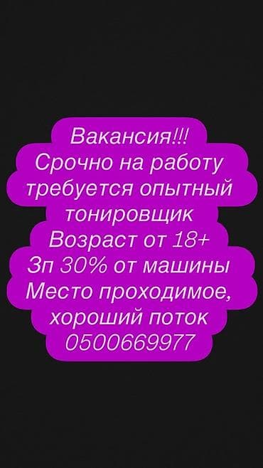 Требуется Детейлер - Тонировка, Процент от дохода