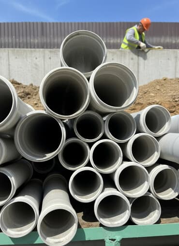 Труба для канализации Магистральная, Материал: Пластик, Диаметр: 100 мм, Толщина стенки: 100 мм