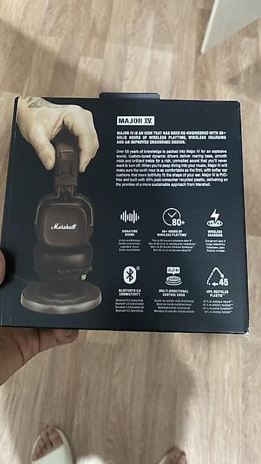 marshall наушники бишкек: Каптама, Marshall, Жаңы, Электр зымсыз (Bluetooth), Классикалык — 4