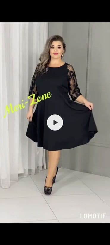 трикотажные платья для полных: Платья. Ткань: Барби. Размеры:52/56. ВОЗВРАТА и ОБМЕНА НЕТ Доставка — 4