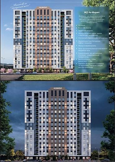 кывартиры: 1 комната, 47 м², Элитка, 15 этаж, Готовая ПСО (под самоотделку) — 2