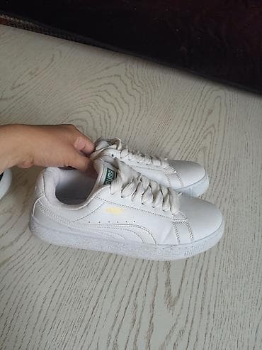 nike mummy: Кеды PUMA Suede XL, белые - Классический низкий силуэт с фирменной — 3