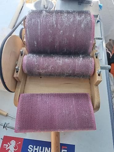 Барабанная кардочесальная машина для шерсти жун тыткыч в наличии