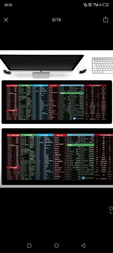 купить сумку для компьютера: Коврик 80х30 с кодами комбинаций. очень помогает когда не ножешь — 2