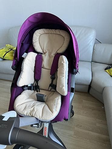 коляска стокке: Коляска, Stokke, цвет - Фиолетовый, Б/у, Платная доставка, Самовывоз — 7