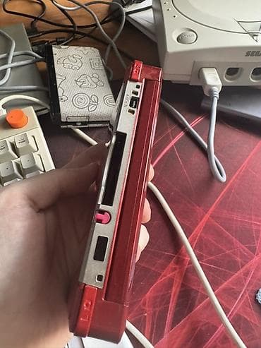 нинтендо: Old Nintendo 3DS (red metallic), идеальное состояние, родной кузов — 5