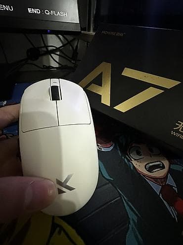 microlab solo 2: Беспроводная игровая мышь MCHOSE A7 (белая) В подарок игровой коврик) — 3