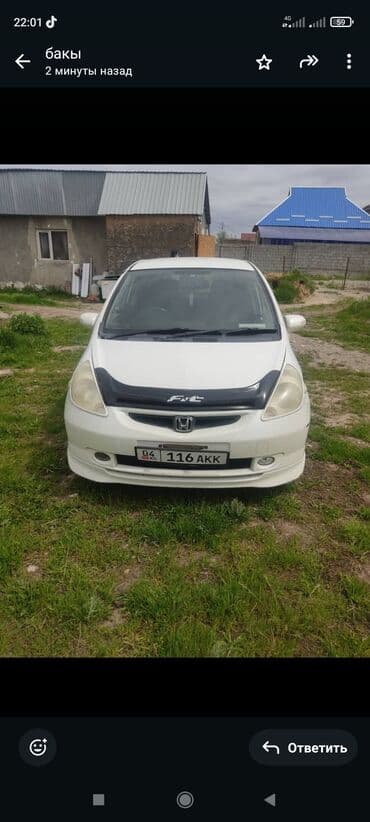 продажа авто в бишкеке и по всему кыргызстану: Honda Fit: 2003 г., 1.5 л, Автомат, Бензиновая — 1