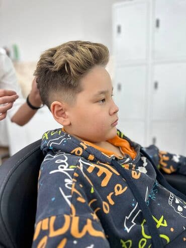 кресло барбер: Чач тарач, Чач жасамы, Түздөтүү, Моделдик чач кыркуулар, Акысыз чач кыркуу — 5