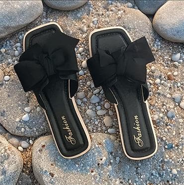 шлепки тренд 2023: Босоножки, 37, 38, Fashion, Новый, цвет - Черный — 1