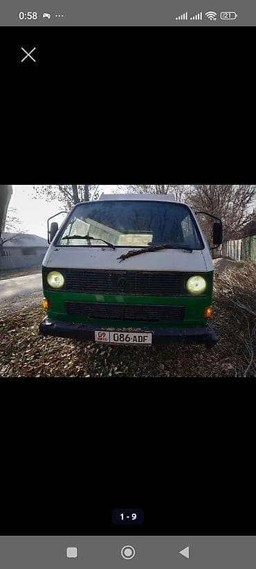 Унаа сатуу: Volkswagen Transporter: 1988 г. — 1