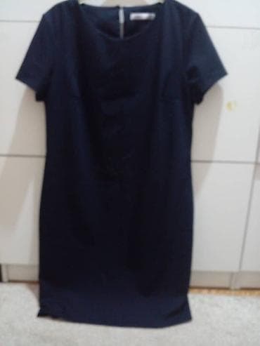 tech flis: Платье-футляр темно-синего цвета. - Крой: прямой/полуприлегающий — 1