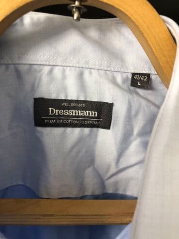 брендовая мужская одежда по низким ценам: Рубашка мужская, новая, без этикетки, египетский хлопок премиум — 2