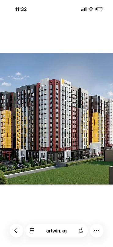 artwin: 1 комната, 46 м², Элитка, 9 этаж, Готовая ПСО (под самоотделку) — 1