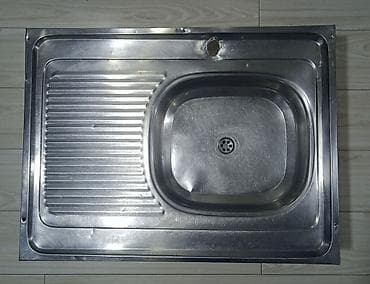 Мойка для кухни из нержавейки размер 80х60 см at lalafo.kg Мойка для кухни из нержавейки размер 80х60 см