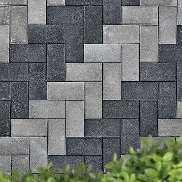 full construction: Укладка тротуарной плитки “ёлочкой” для дворов и подъездных зон. - — 5